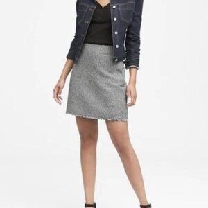 Banana Republic Boucle Blue Skirt Size 12